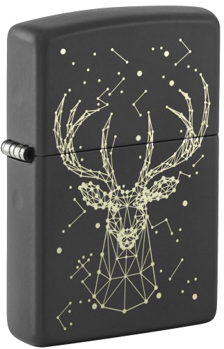  Зажигалка Zippo Deer с покрытием Black Matte