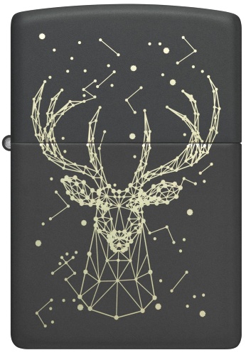  Зажигалка Zippo Deer с покрытием Black Matte