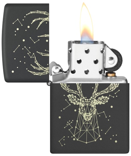  Зажигалка Zippo Deer с покрытием Black Matte