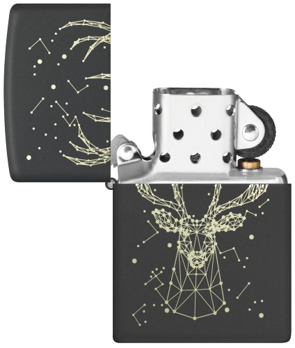  Зажигалка Zippo Deer с покрытием Black Matte