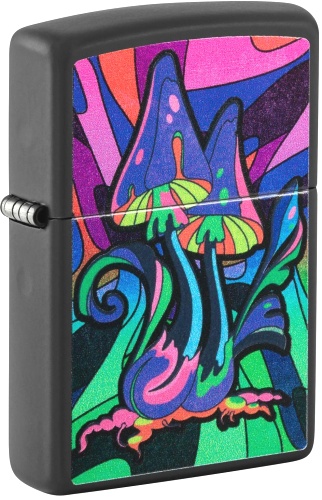  Зажигалка Zippo Counter Culture с покрытием Black Light