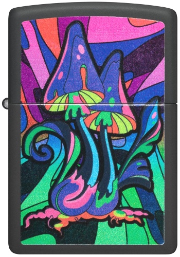  Зажигалка Zippo Counter Culture с покрытием Black Light