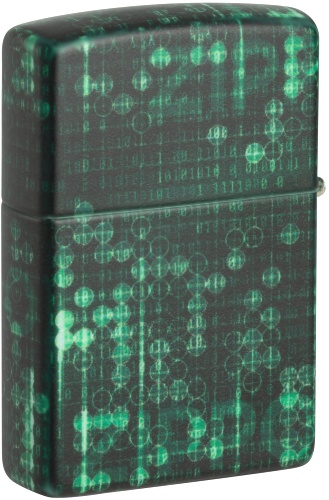  Зажигалка Zippo Pattern с покрытием Glow In The Dark Green