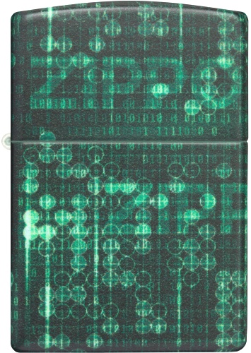  Зажигалка Zippo Pattern с покрытием Glow In The Dark Green