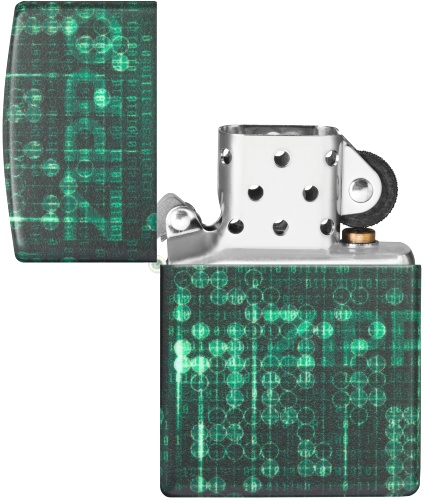  Зажигалка Zippo Pattern с покрытием Glow In The Dark Green