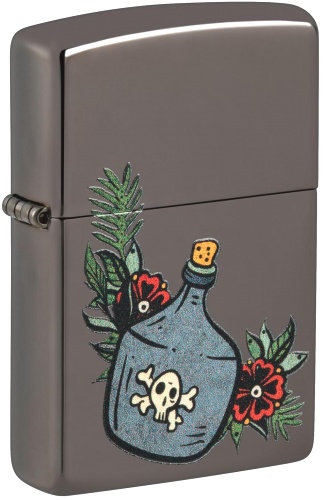  Зажигалка Zippo Moonshine Jug с покрытием Black Ice®