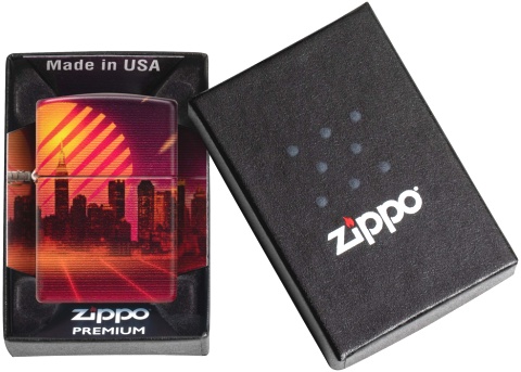  Зажигалка ZIPPO Cyber City с покрытием 540 Matte