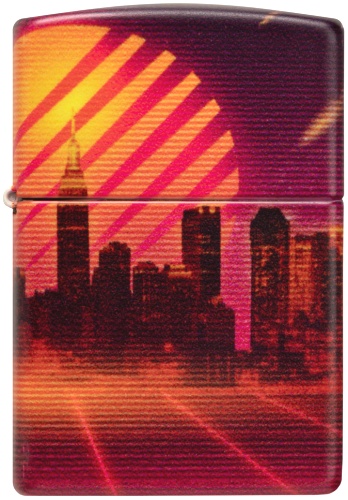  Зажигалка ZIPPO Cyber City с покрытием 540 Matte