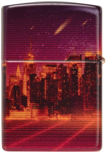  Зажигалка ZIPPO Cyber City с покрытием 540 Matte