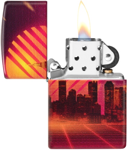  Зажигалка ZIPPO Cyber City с покрытием 540 Matte