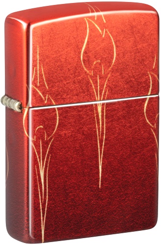  Зажигалка Zippo Ombre Flames с покрытием 540 Tumbled Brass