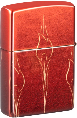  Зажигалка Zippo Ombre Flames с покрытием 540 Tumbled Brass