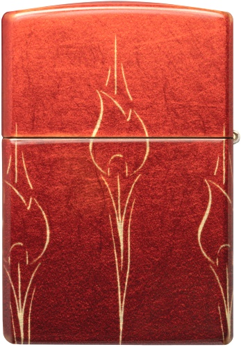  Зажигалка Zippo Ombre Flames с покрытием 540 Tumbled Brass