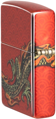  Зажигалка Zippo Dragon Design с покрытием 540 Tumbled Brass