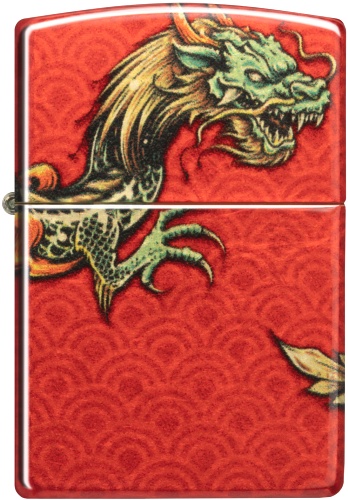  Зажигалка Zippo Dragon Design с покрытием 540 Tumbled Brass