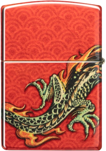  Зажигалка Zippo Dragon Design с покрытием 540 Tumbled Brass