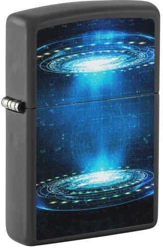  Зажигалка Zippo UFO Flame с покрытием Black Light