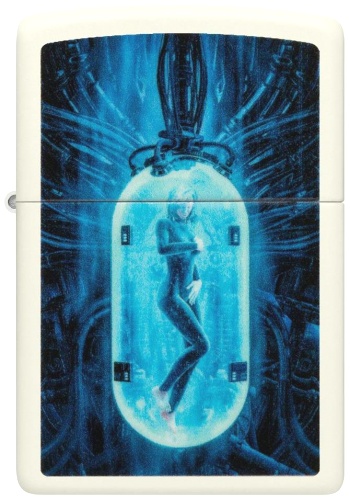  Зажигалка Zippo Woman in Tube с покрытием Glow In The Dark Green