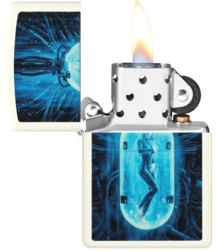  Зажигалка Zippo Woman in Tube с покрытием Glow In The Dark Green