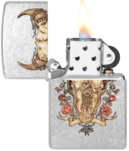  Зажигалка Zippo Rick Rietveld с покрытием Street Chrome