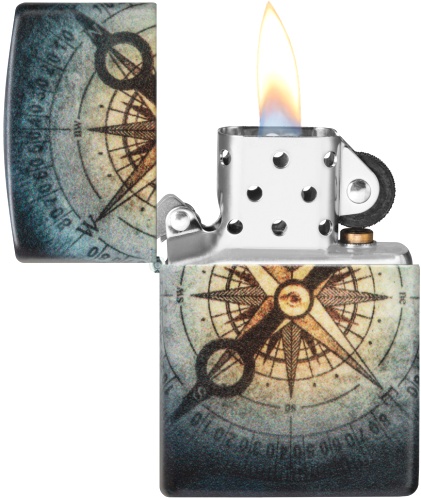  Зажигалка Zippo Compass Ghost с покрытием Glow In The Dark Green