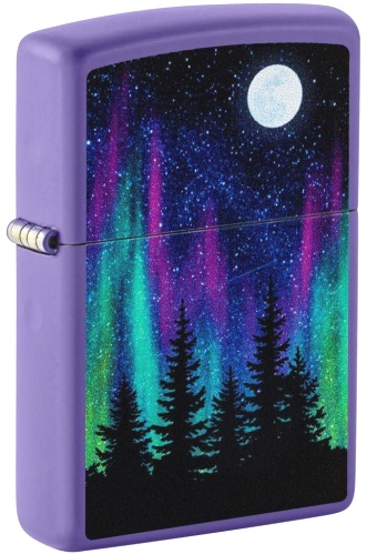  Зажигалка Zippo Night In The Forest с покрытием Purple Matte