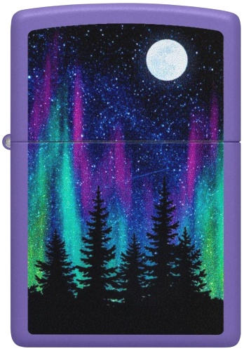  Зажигалка Zippo Night In The Forest с покрытием Purple Matte