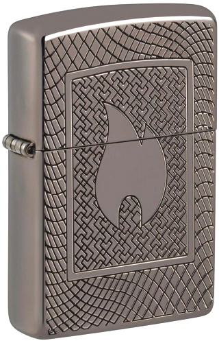  Зажигалка Zippo Armor® с покрытием Black Ice®