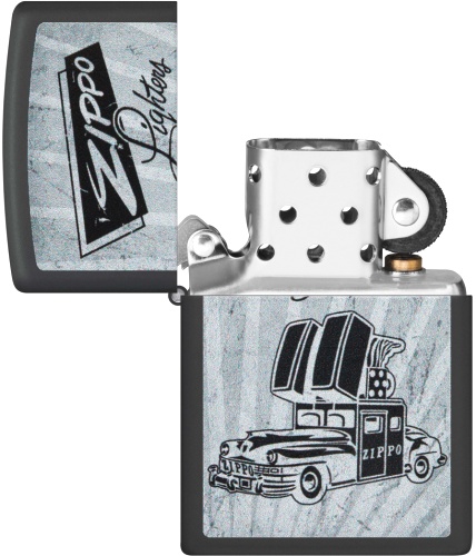  Зажигалка Zippo Car Design с покрытием Black Matte