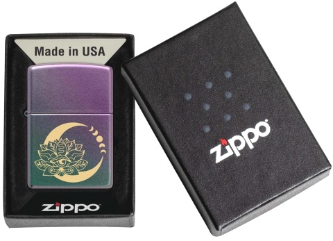  Зажигалка Zippo Lotus Moon с покрытием Iridescent