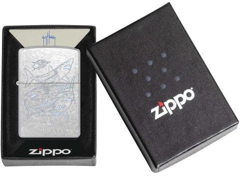  Зажигалка Zippo Guy Harvey с покрытием Street Chrome