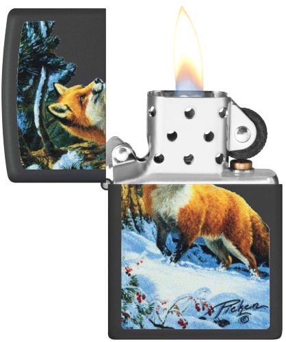  Зажигалка Zippo Linda Picken с покрытием Black Matte