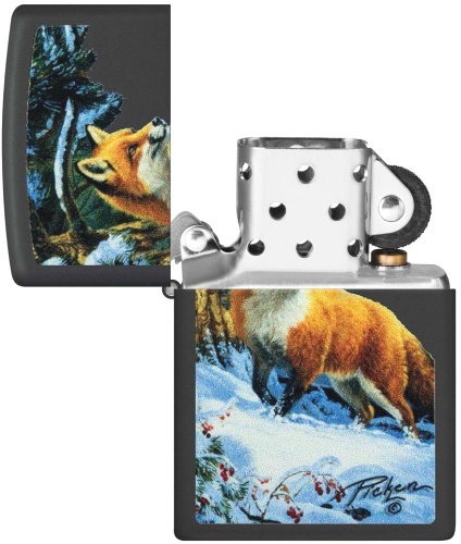  Зажигалка Zippo Linda Picken с покрытием Black Matte