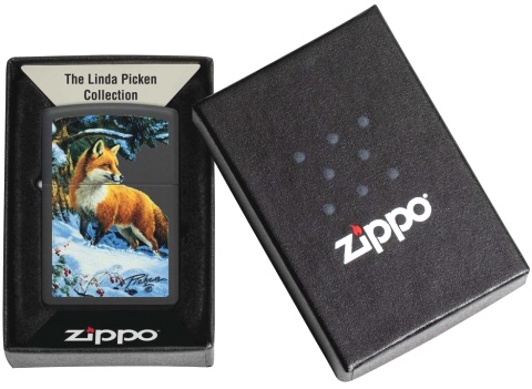  Зажигалка Zippo Linda Picken с покрытием Black Matte