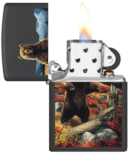  Зажигалка Zippo Linda Picken с покрытием Black Matte