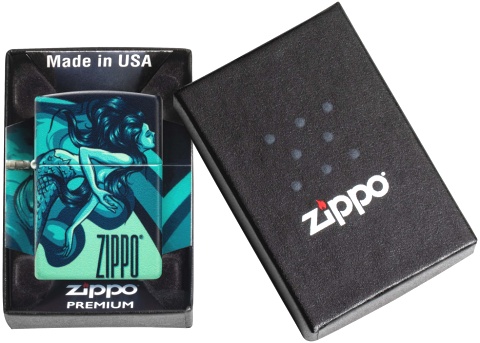  Зажигалка Zippo Mermaid Design с покрытием 540 Matte