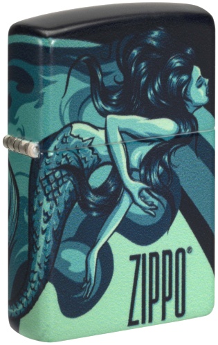  Зажигалка Zippo Mermaid Design с покрытием 540 Matte