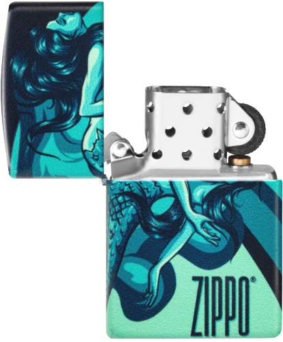  Зажигалка Zippo Mermaid Design с покрытием 540 Matte