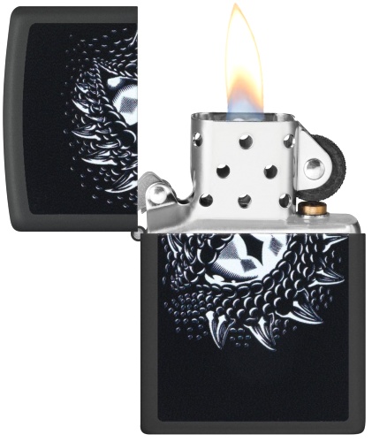  Зажигалка Zippo Dragon Eye с покрытием Black Light