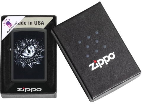  Зажигалка Zippo Dragon Eye с покрытием Black Light