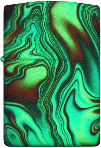  Зажигалка Zippo Swirl с покрытием Glow In The Dark Green