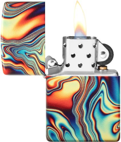  Зажигалка Zippo Swirl с покрытием Glow In The Dark Green