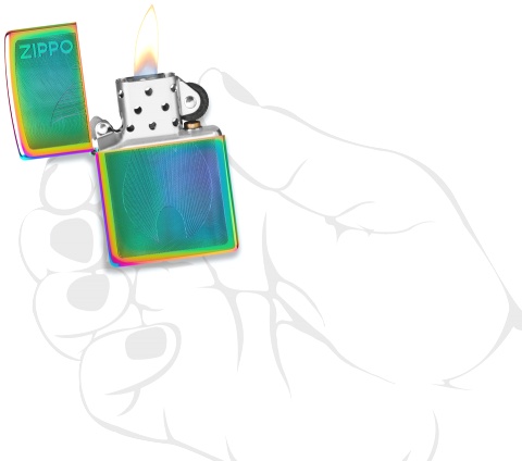  Зажигалка Zippo Classic с покрытием Multi Color