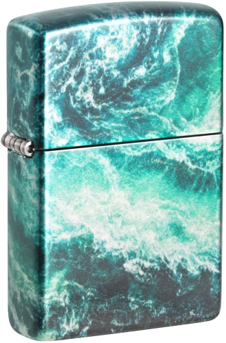  Зажигалка Zippo Rogue Wave с покрытием 540 Tumbled Chrome