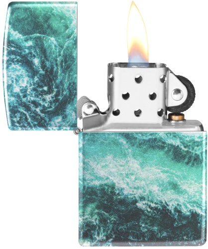  Зажигалка Zippo Rogue Wave с покрытием 540 Tumbled Chrome