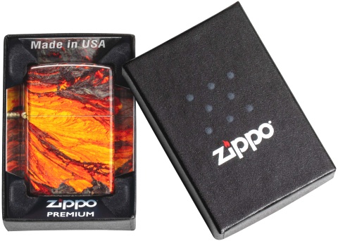  Зажигалка Zippo Lava Flow с покрытием 540 Tumbled Brass