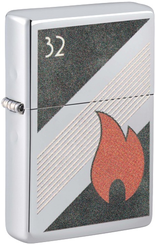  Зажигалка Zippo Vintage с покрытием High Polish Chrome