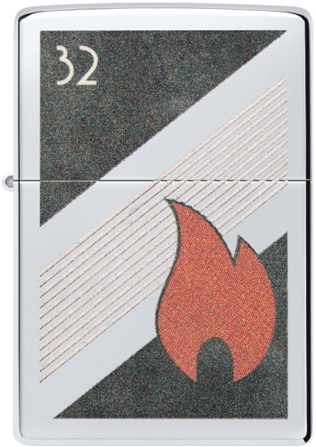  Зажигалка Zippo Vintage с покрытием High Polish Chrome