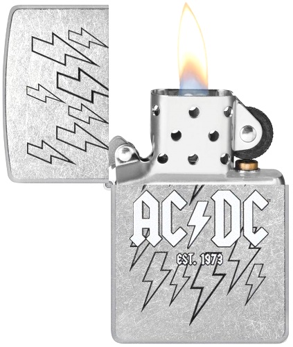  Зажигалка Zippo AC/DC с покрытием Street Chrome