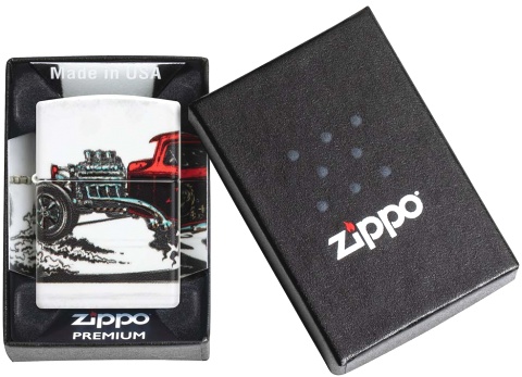  Зажигалка ZIPPO Hot Rod Design с покрытием 540 Matte